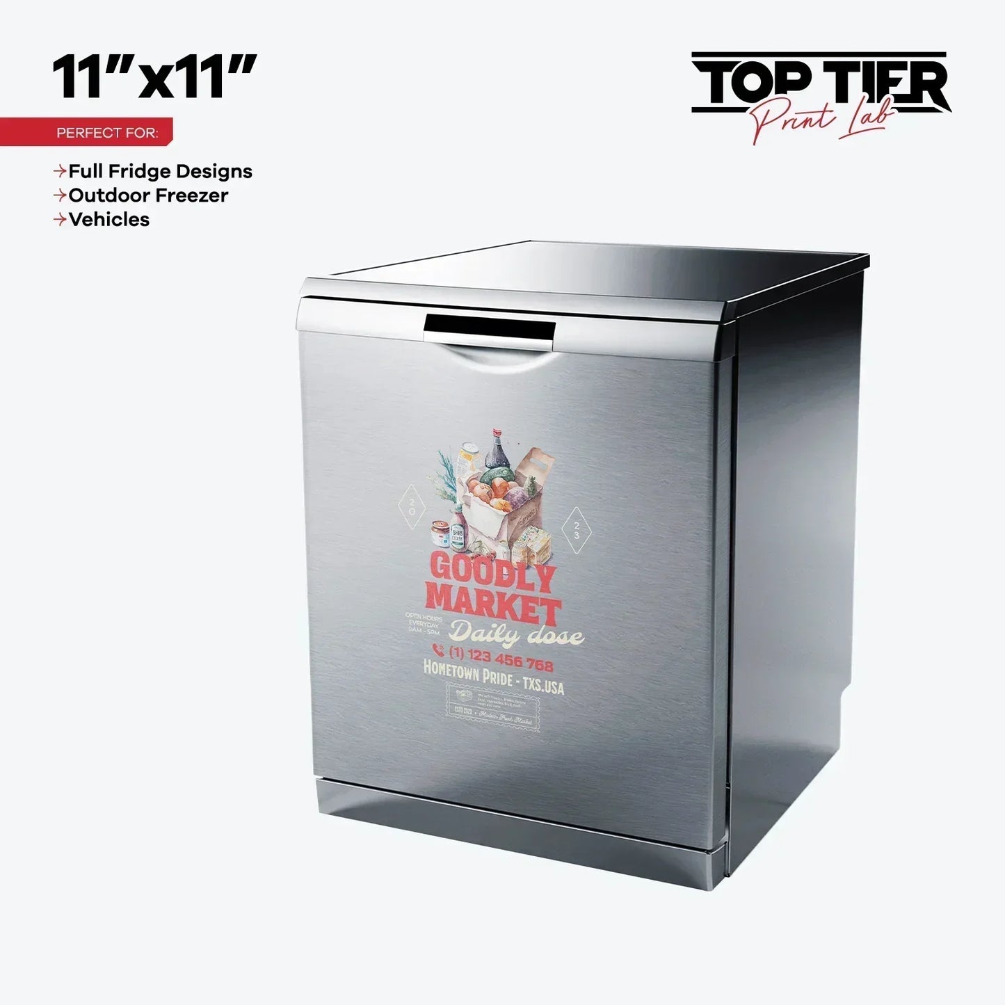 UV DTF Sticker Transfers By Size