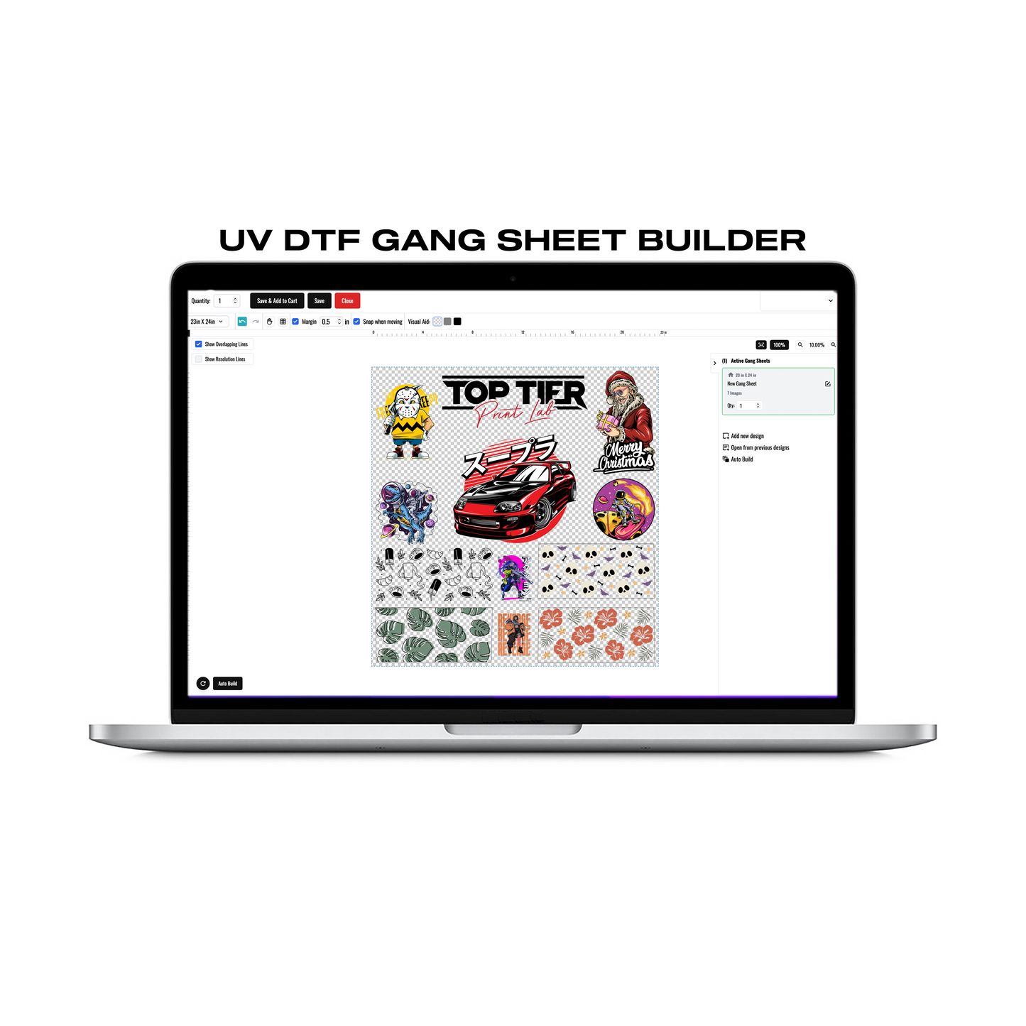 UV DTF Sticker Build a Gang Sheet