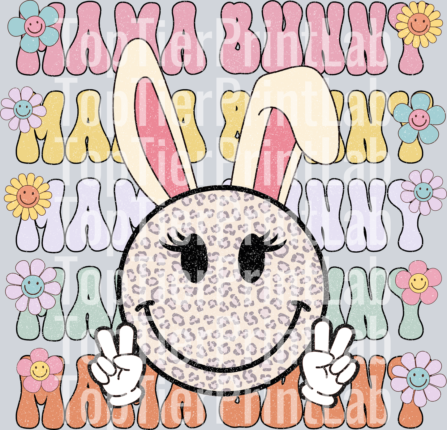 Mama Bunny Peace Signs