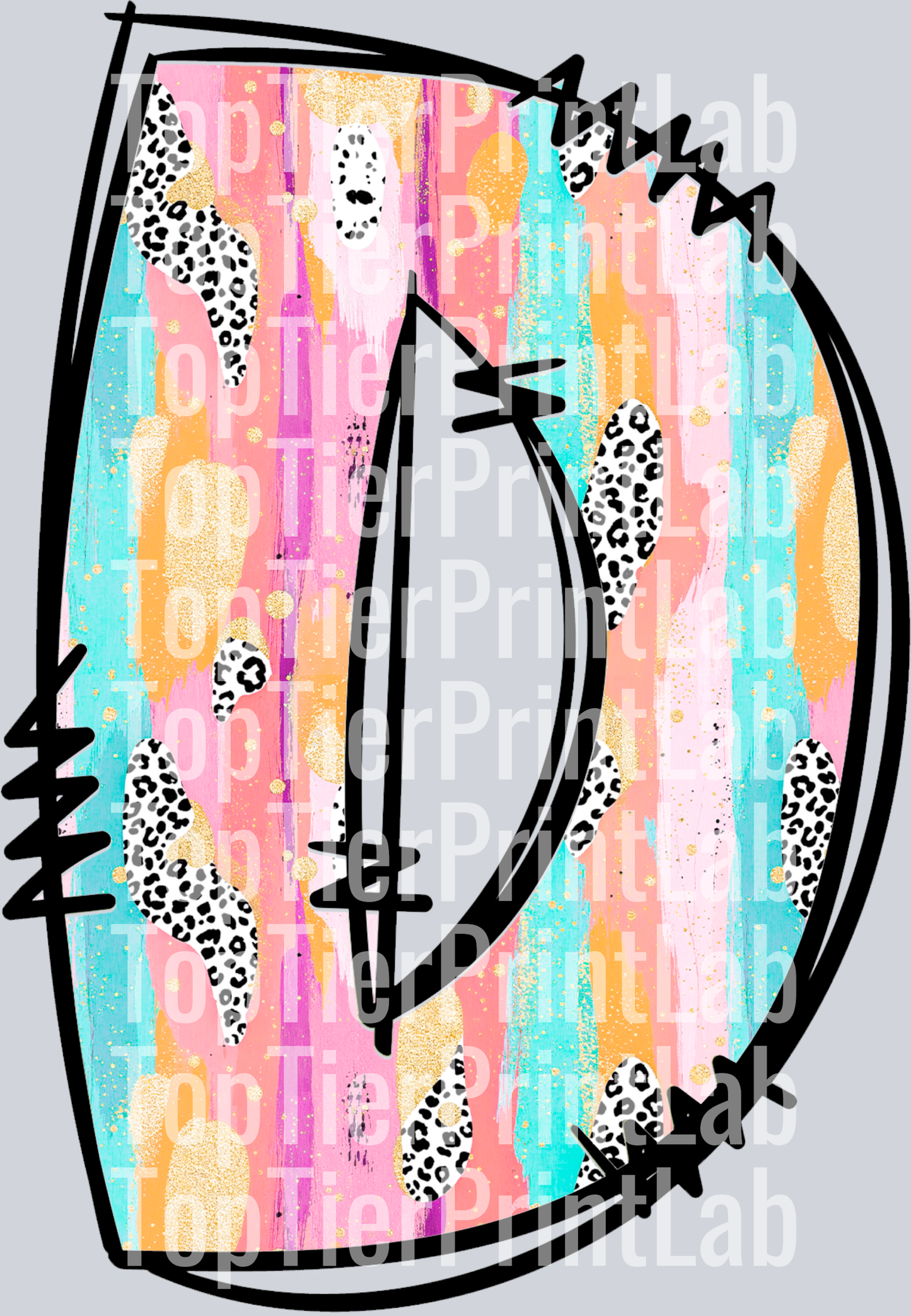 Easter Colorful leter D