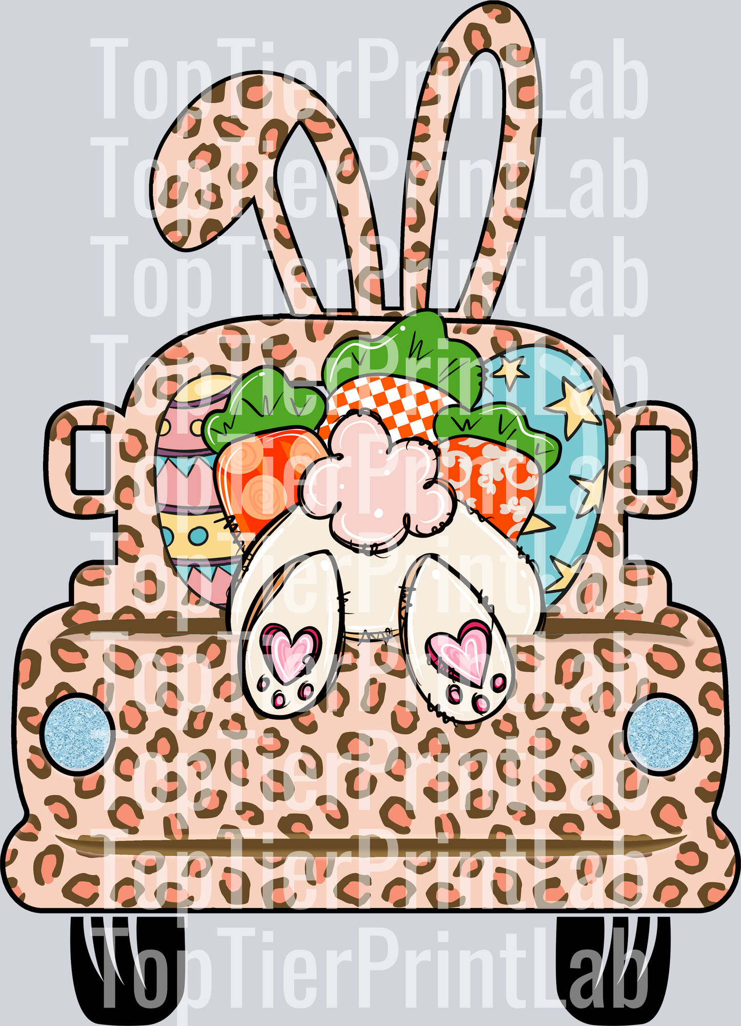 EASTER BUNNY Car with Print