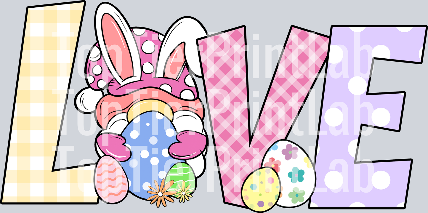 LOVE Easter Doodle
