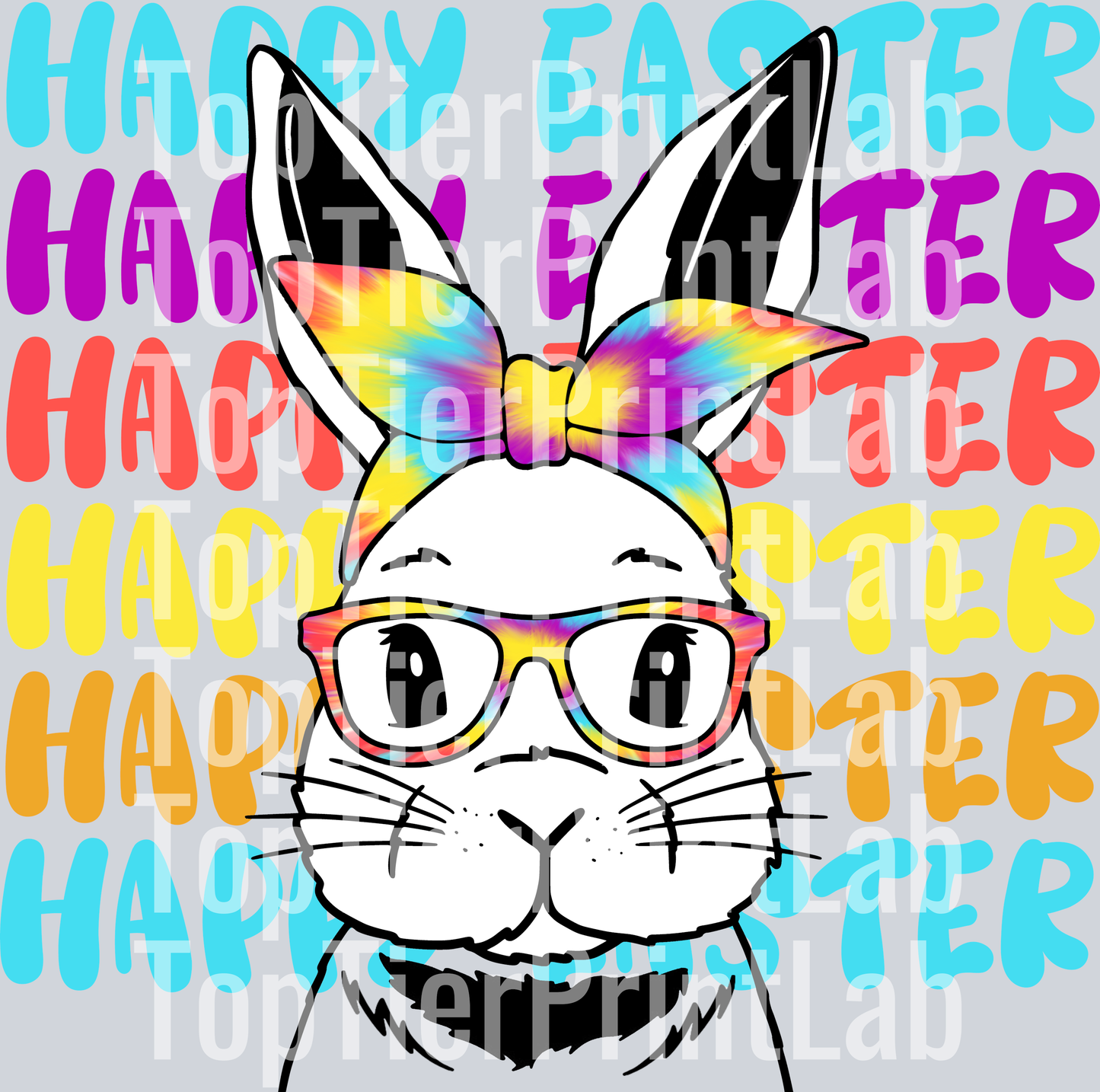 HAPPY EASTER BUNNY With Glasses