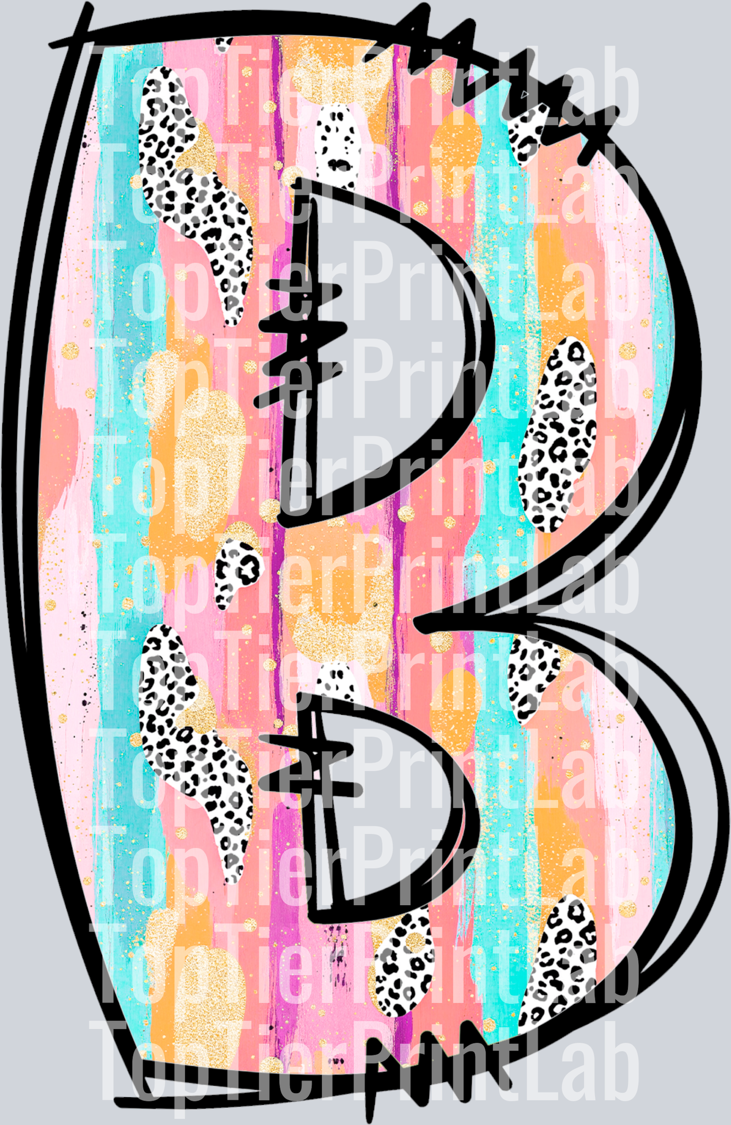Easter Colorful leter B