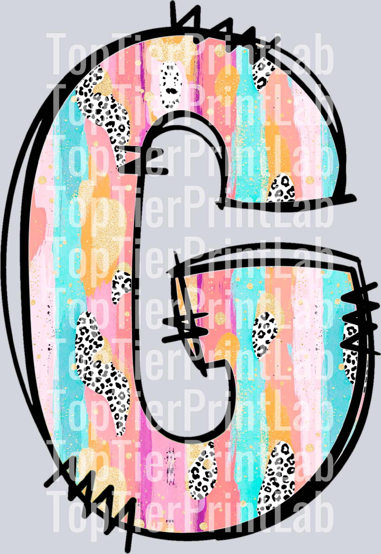 Easter Colorful leter G
