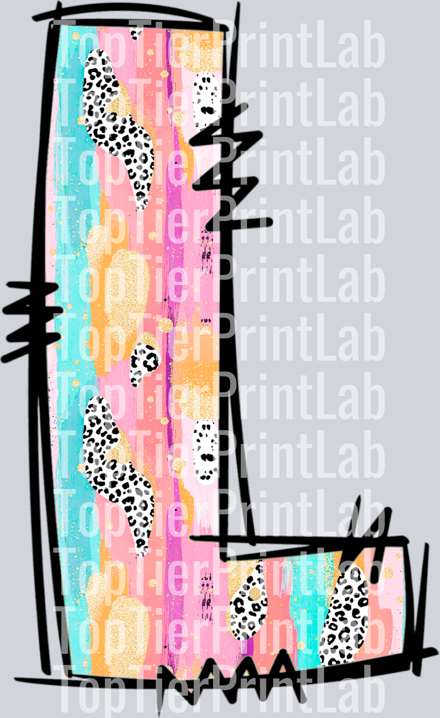 Easter Colorful leter L