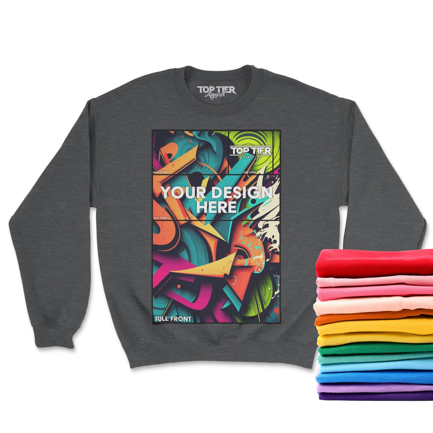 12+ CUSTOM FULL COLOR CREWNECK SWEATSHIRTS - TopTierPrintLab