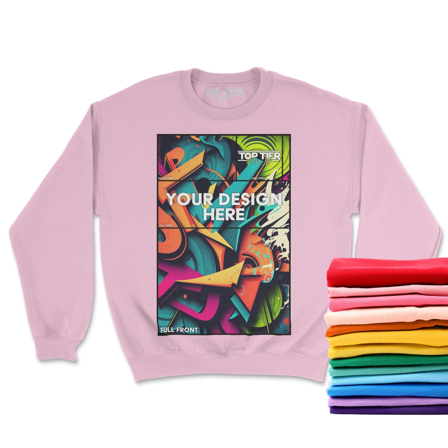 12+ CUSTOM FULL COLOR CREWNECK SWEATSHIRTS - TopTierPrintLab