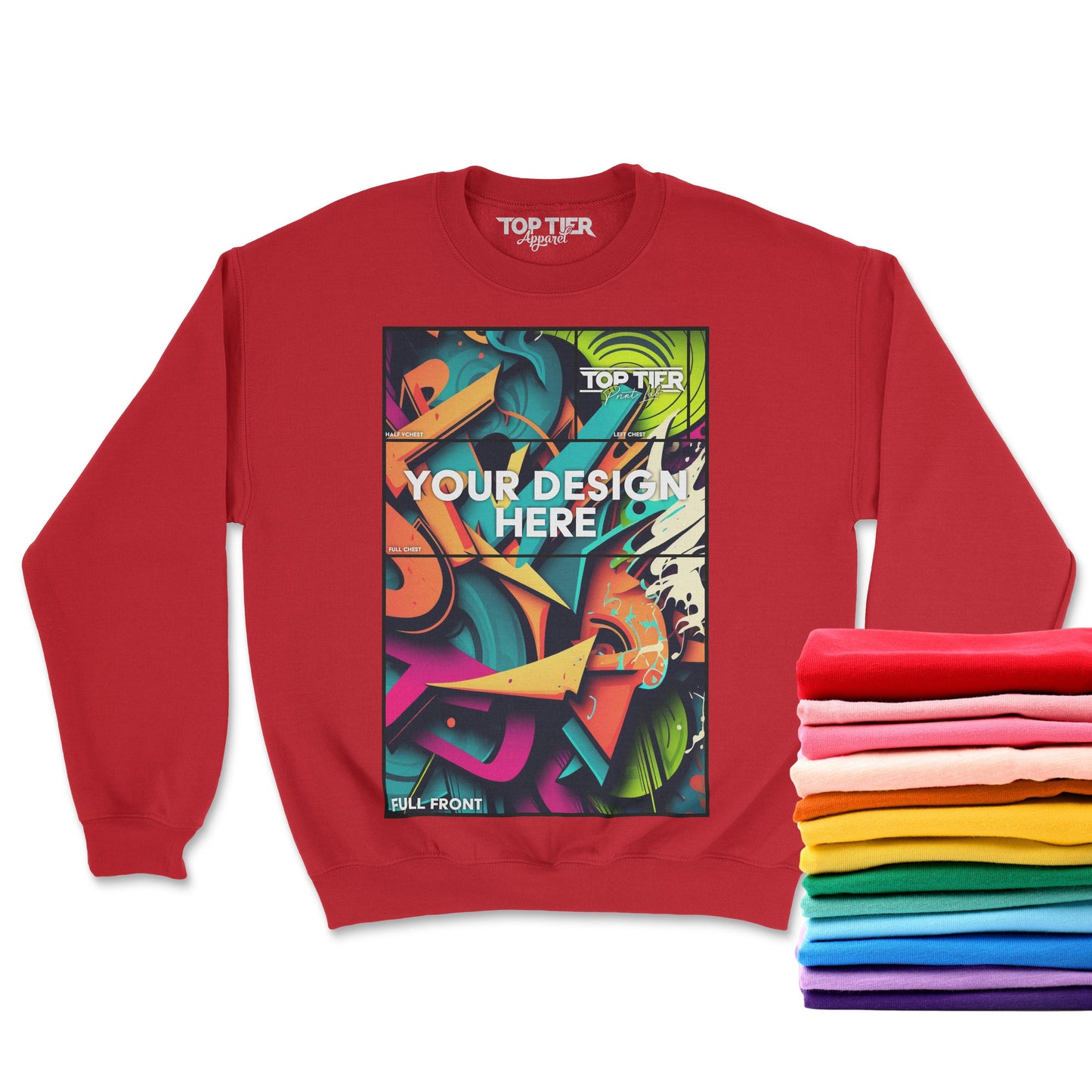 12+ CUSTOM FULL COLOR CREWNECK SWEATSHIRTS - TopTierPrintLab