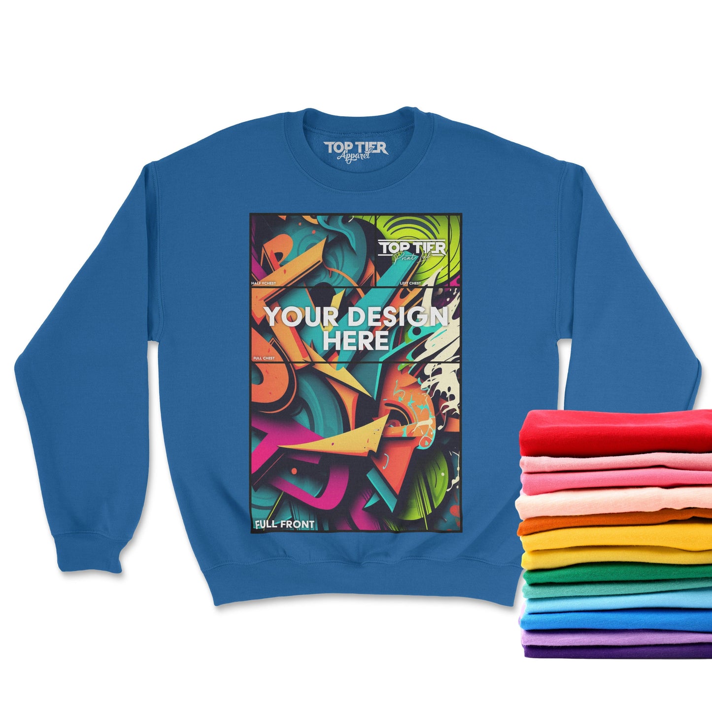 12+ CUSTOM FULL COLOR CREWNECK SWEATSHIRTS - TopTierPrintLab