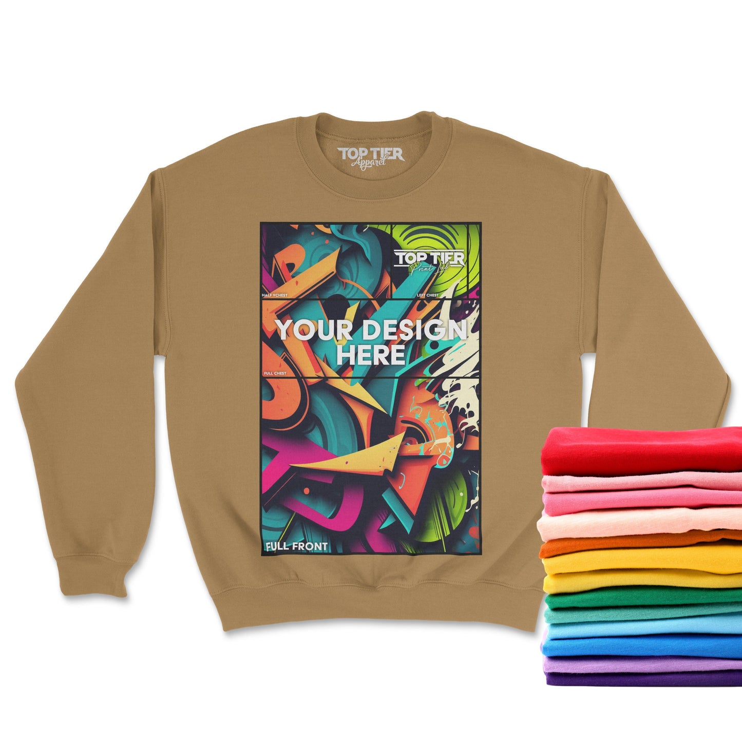 12+ CUSTOM FULL COLOR CREWNECK SWEATSHIRTS - TopTierPrintLab