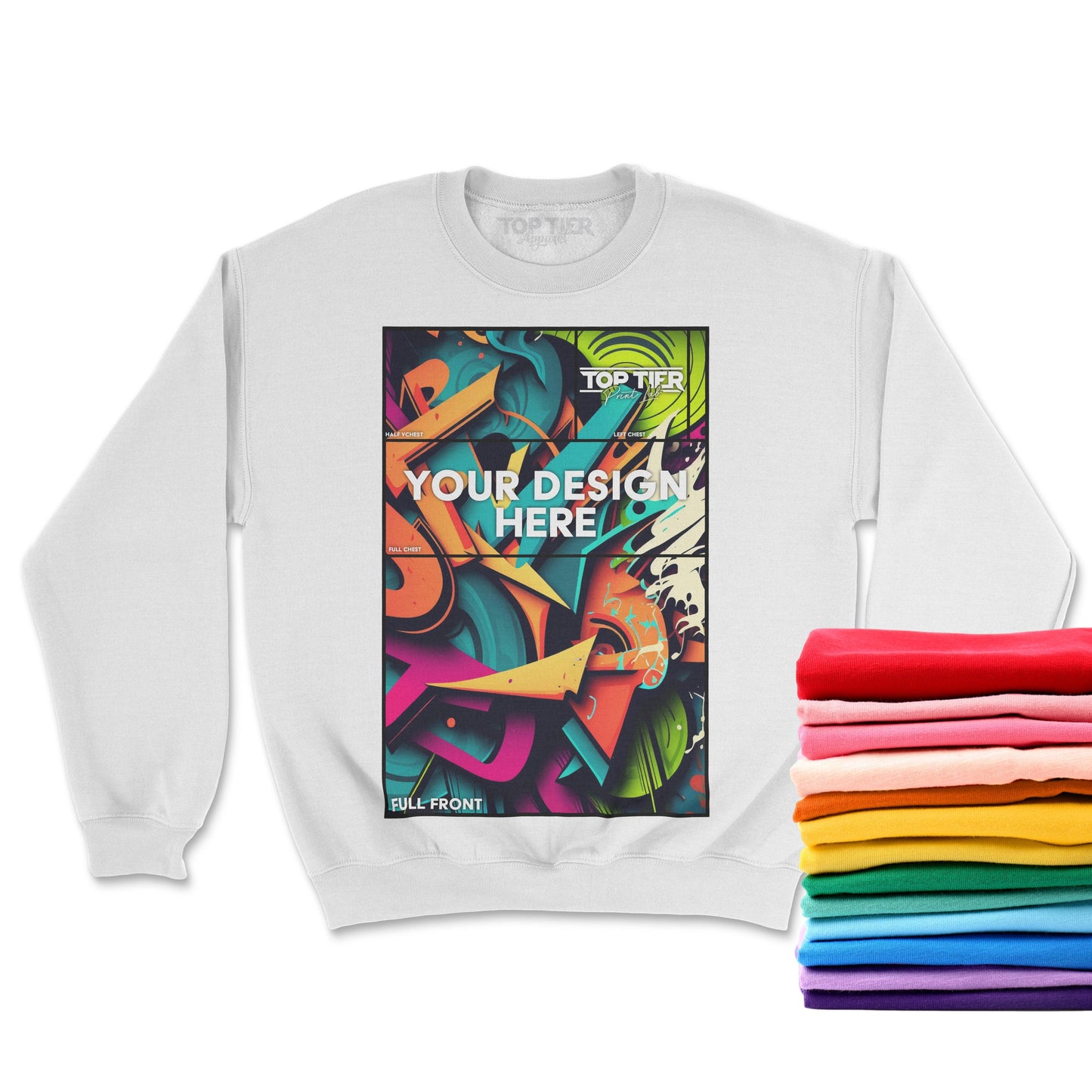 12+ CUSTOM FULL COLOR CREWNECK SWEATSHIRTS - TopTierPrintLab