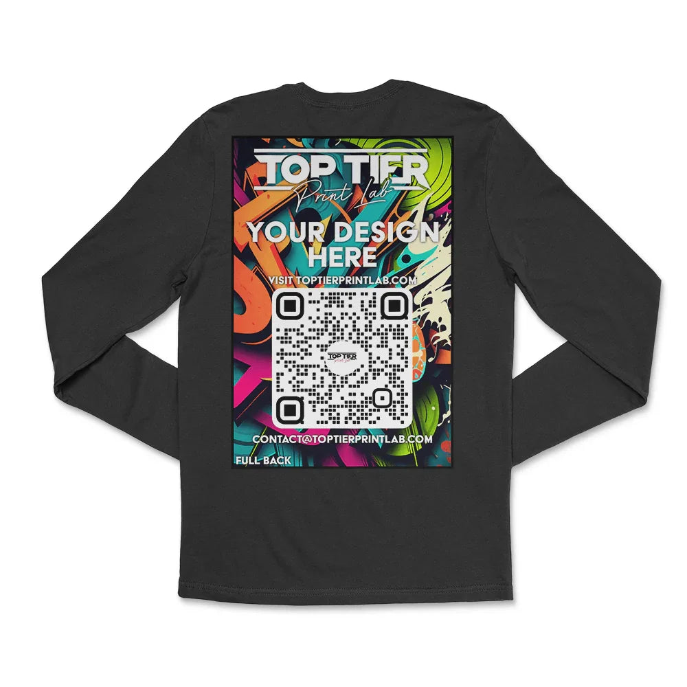 SINGLE CUSTOM FULL-COLOR LONG SLEEVE T-SHIRTS - TopTierPrintLab