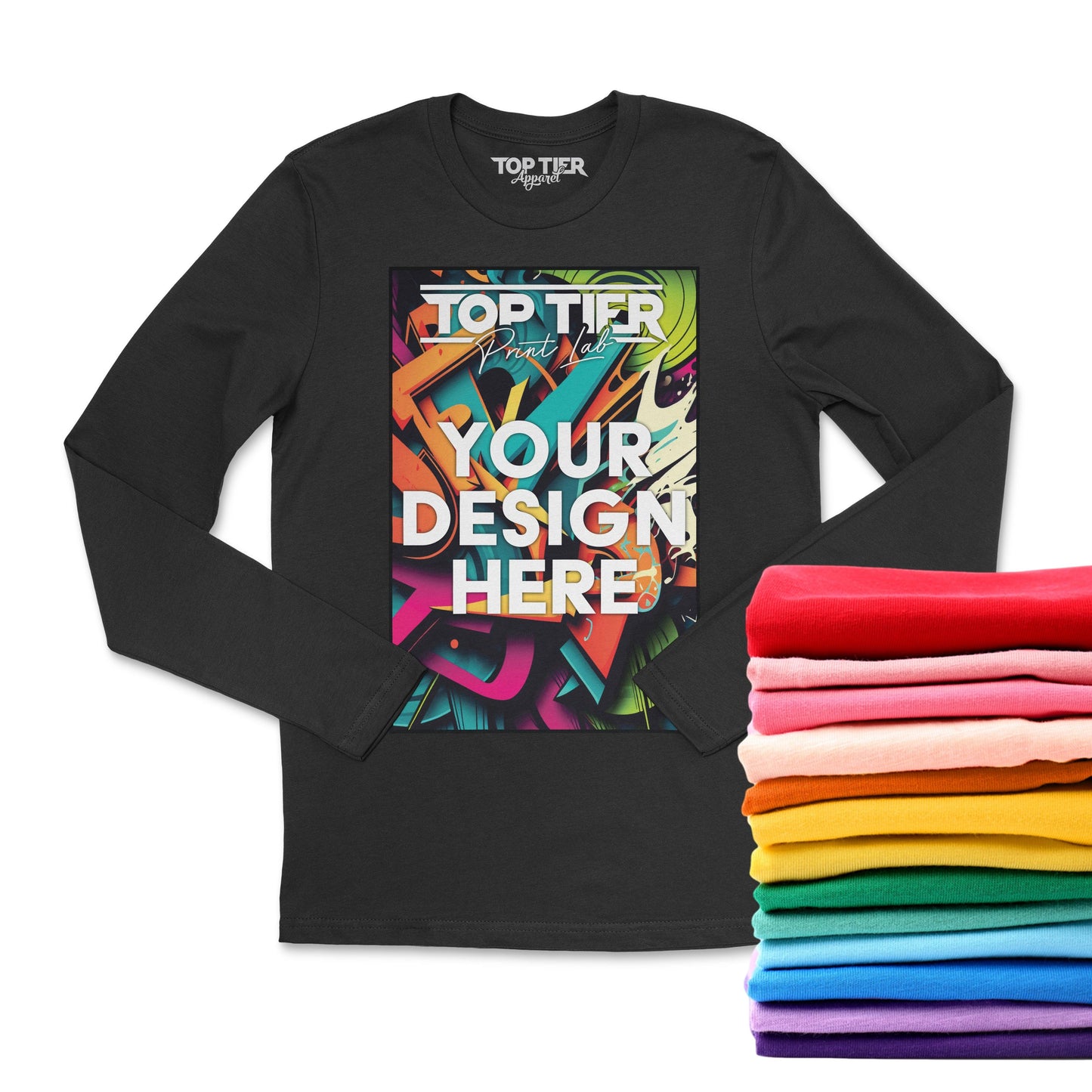 12+ CUSTOM FULL-COLOR LONG SLEEVE T-SHIRTS - TopTierPrintLab