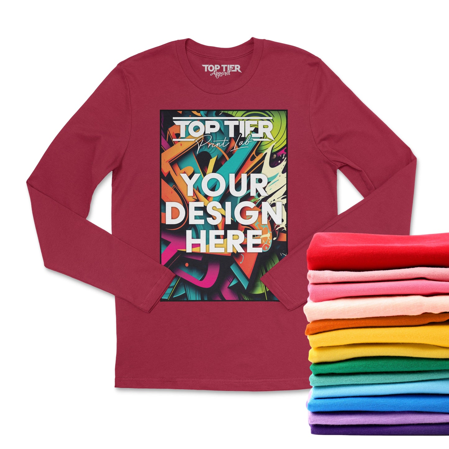 12+ CUSTOM FULL-COLOR LONG SLEEVE T-SHIRTS - TopTierPrintLab