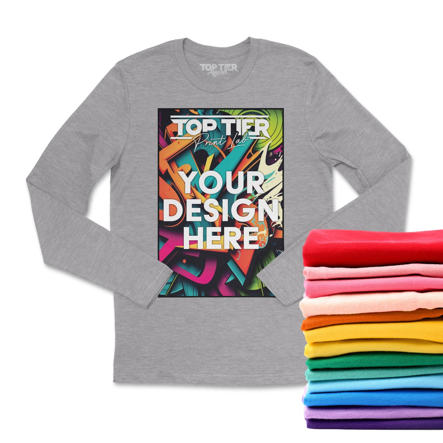 12+ CUSTOM FULL-COLOR LONG SLEEVE T-SHIRTS - TopTierPrintLab