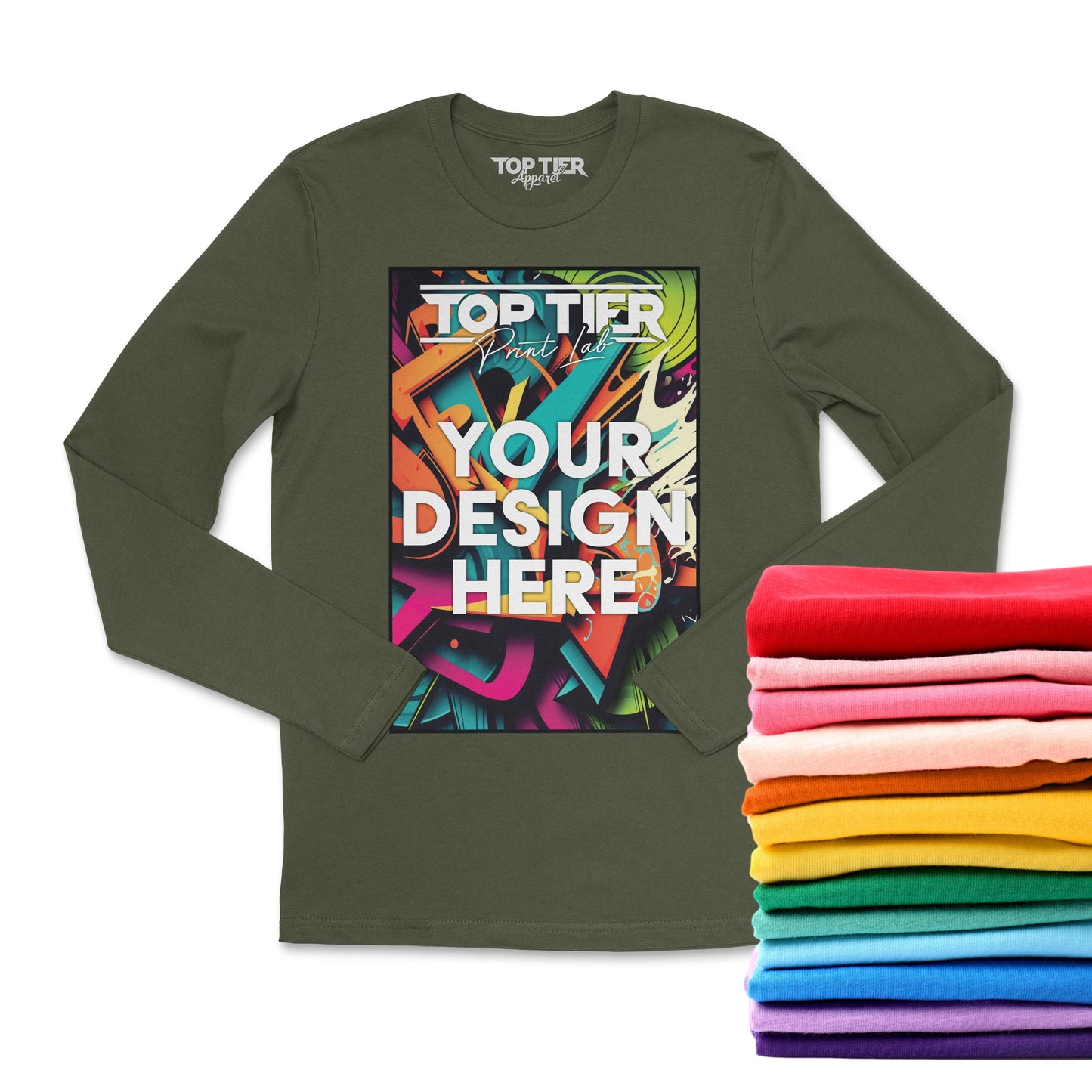 12+ CUSTOM FULL-COLOR LONG SLEEVE T-SHIRTS - TopTierPrintLab