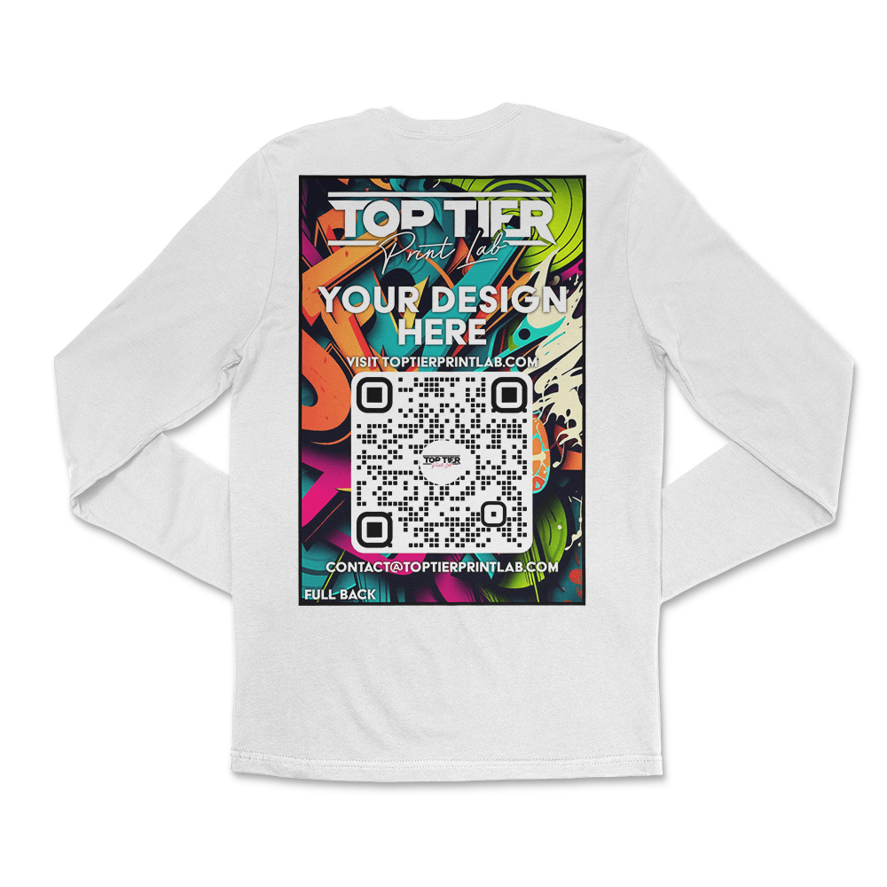 SINGLE CUSTOM FULL-COLOR LONG SLEEVE T-SHIRTS - TopTierPrintLab
