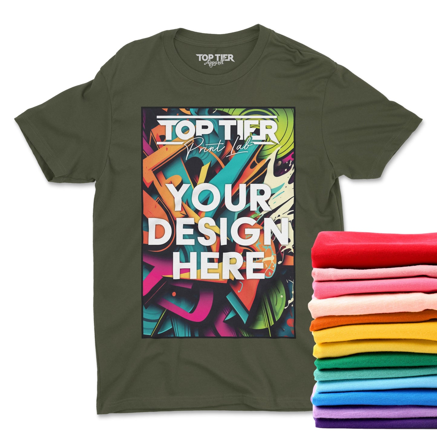12+ CUSTOM FULL COLOR T-SHIRT BUNDLE - TopTierPrintLab