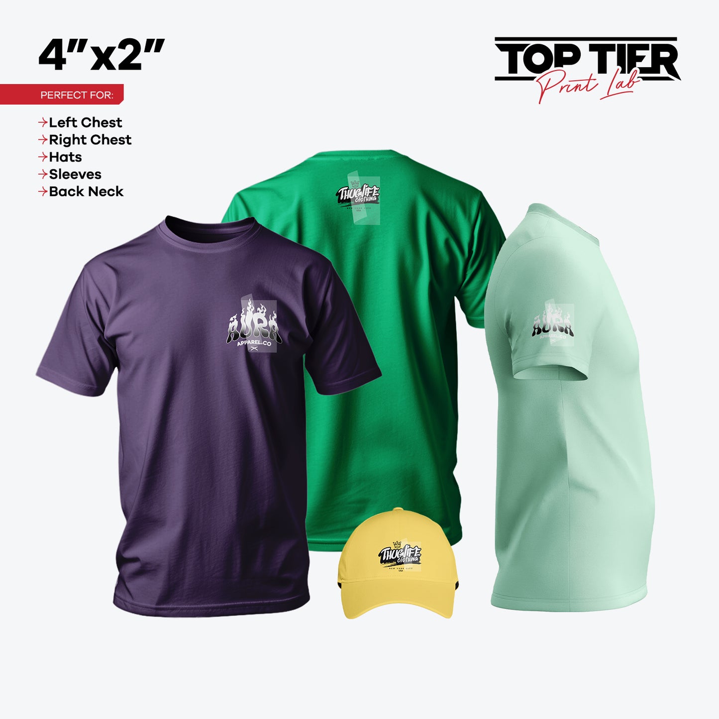 DTF Transfers By Size