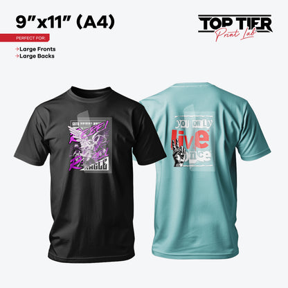 DTF Transfers By Size