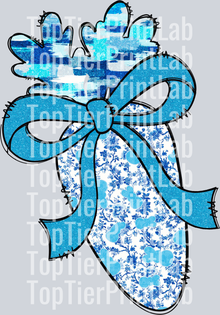 Easter Blue Floral Carrot