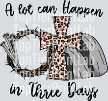 A Lot can happen in three days