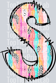 Easter Colorful leter S