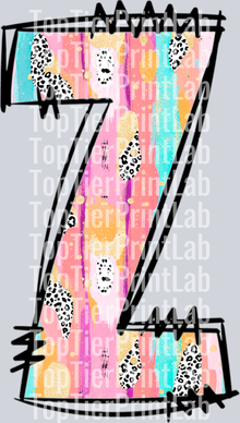 Easter Colorful leter Z