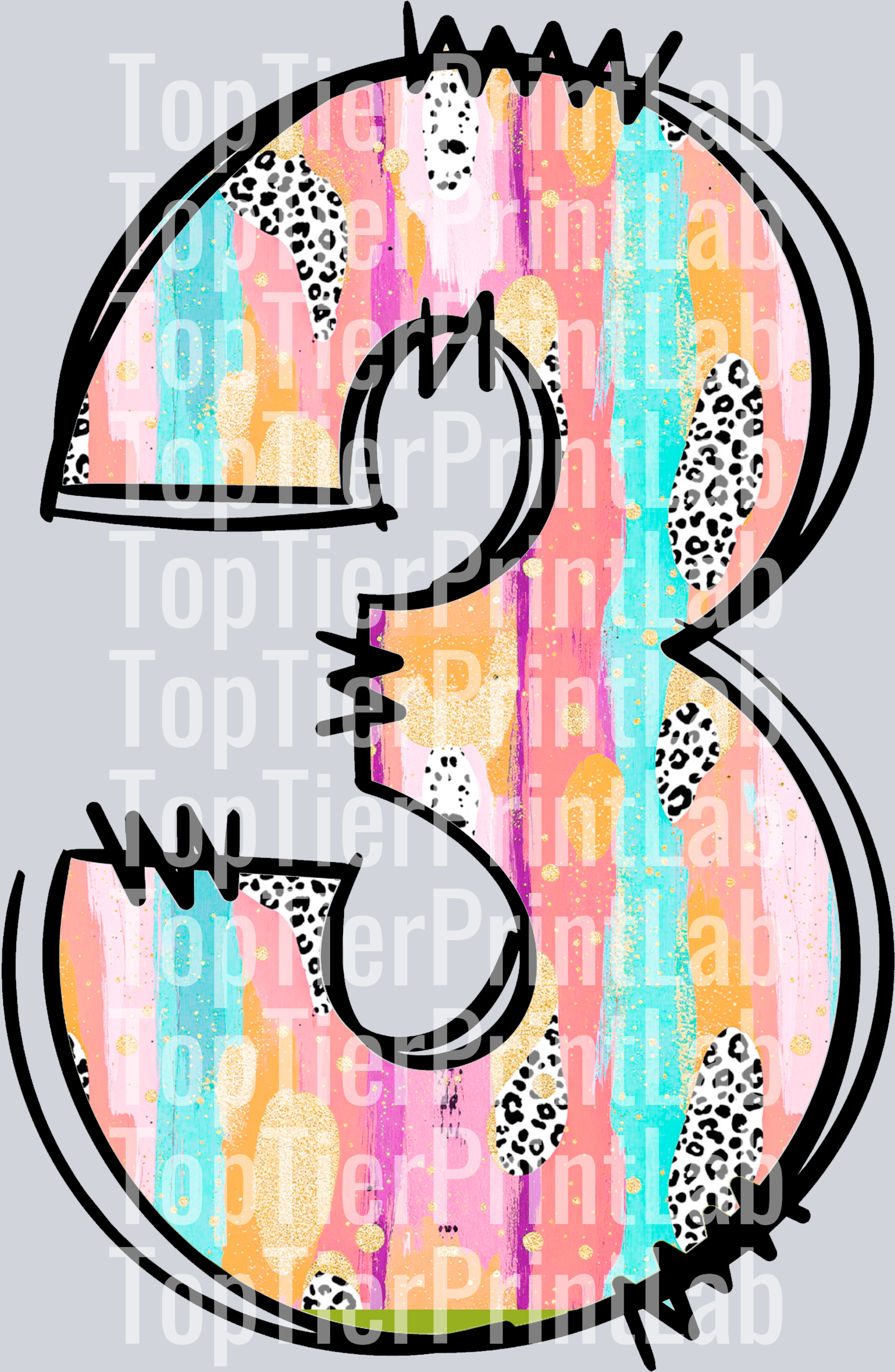 Easter Colorful Number 3