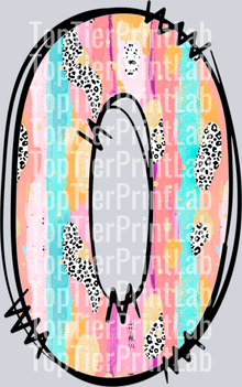 Easter Colorful leter O