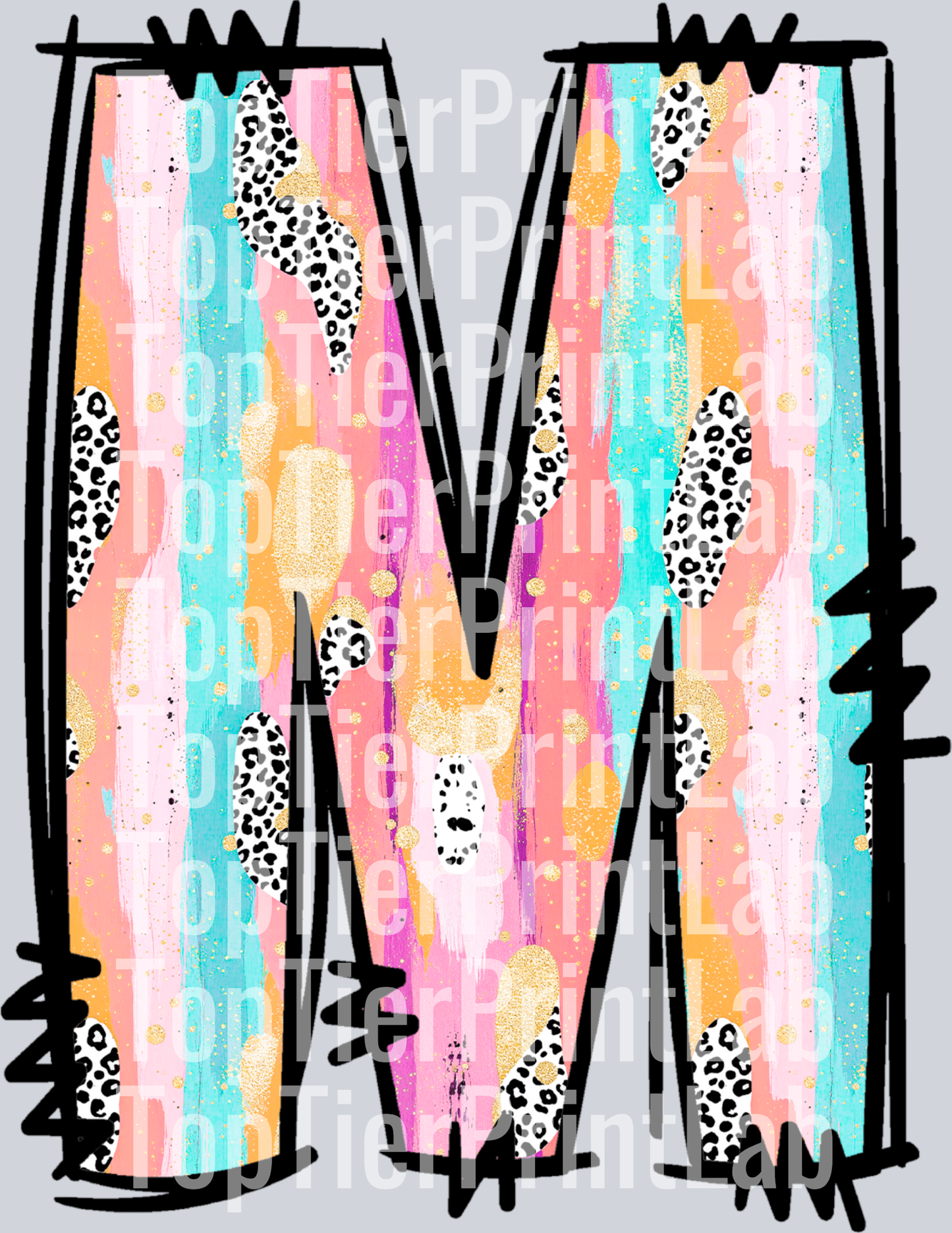 Easter Colorful leter M