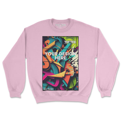 SINGLE CUSTOM FULL COLOR CREWNECK SWEATSHIRTS - TopTierPrintLab