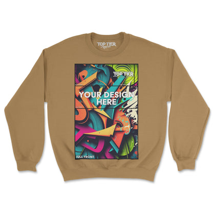 SINGLE CUSTOM FULL COLOR CREWNECK SWEATSHIRTS - TopTierPrintLab